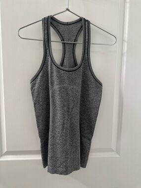 Lululemon Swiftly Tech Razerback Tank | Black White | 6